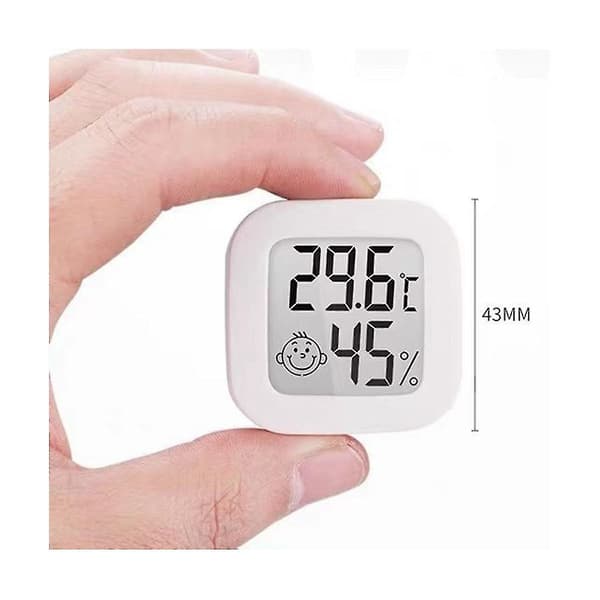 9 stk Mini Innendørs Digital Termometer Hygrometer Sett Rom Fuktighet