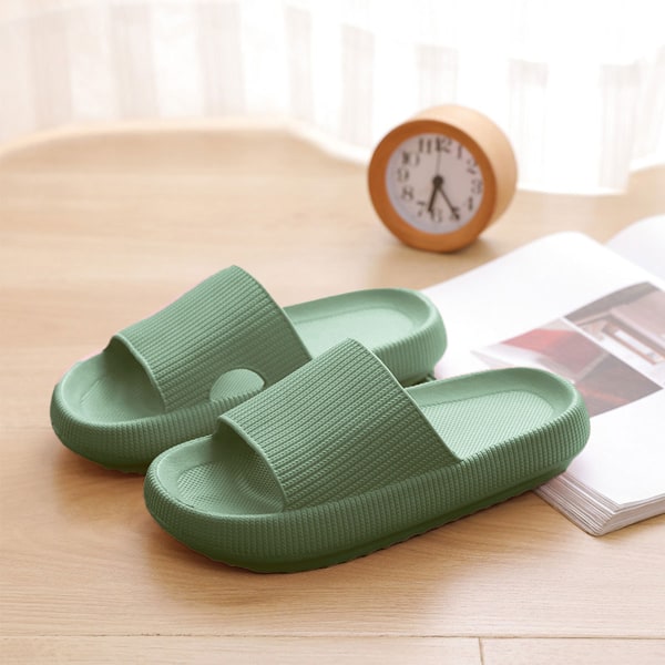 Kvinde Chunky Platform Cloud Slippers green 34/35（230mm）