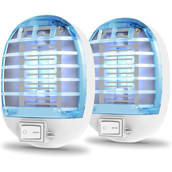 Inomhus Bug Zappers, Insektsfällor för inomhus Myggdödare för barn och husdjur, Hem, Kök, Sovrum, Barnrum, Kontor (2, Bule)
