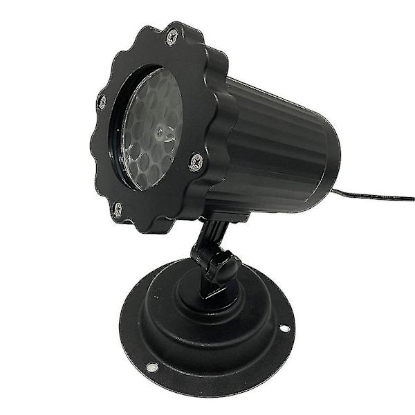 Julprojektorljus LED snöfallsprojektorlampa Kreativ utomhus snöflinga projektor jul