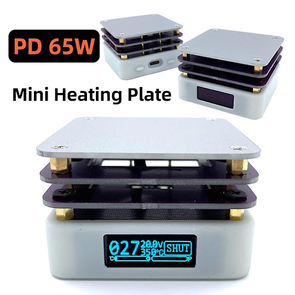 65w Pd-protokoll varm plate forvarmer (oled-skjerm)