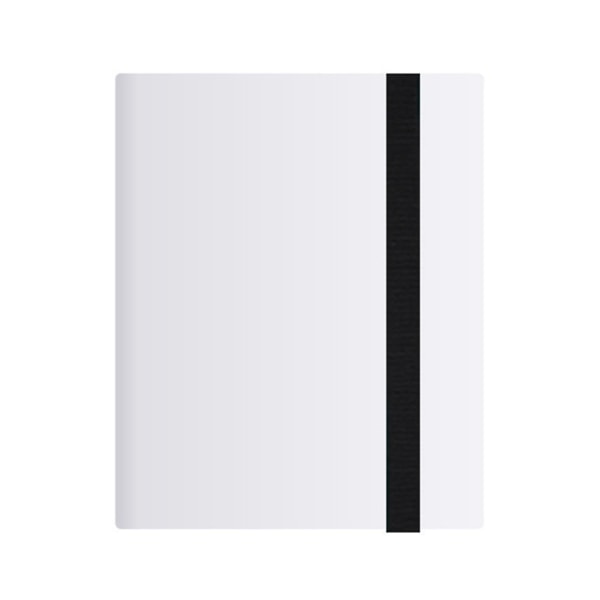 Bestsalecard Opbevaringsbog Kort Album Mappe, 9 Slots, 360 Side Loading Pocket Folder White Nine squares