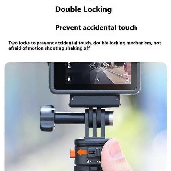 För Gopro Action Camera Aluminiumlegering+PC Magnetisk Snabbkopplingsadapter+Bas