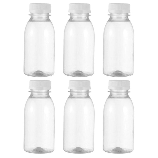 6 st mjölkflaskor Små juiceflaskor Läckagesäkra mjölkflaskor Bärbara dryckesflaskor