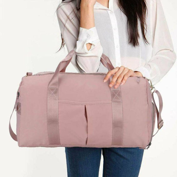 35L Stor Fitness Taske Rejsetaske Træningstaske Fitness Taske Dametaske Pink