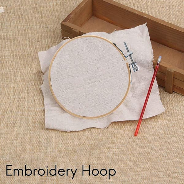 12 stk. 4 tommer Broderingsringe Sæt Bulk Bambus Cirkel Ring