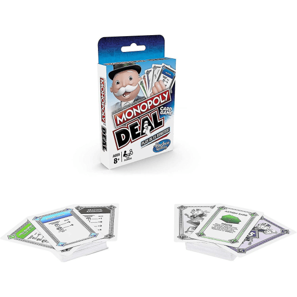 Monopol Deal Card Game, ett snabbt kortspel för 2-5 spelare,