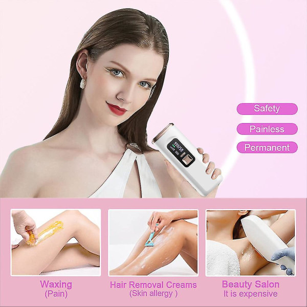 Laser Hårfjerning Elektrisk Epilator Profesjonell Ipl Hårfjerner Depilator Fotoepilator Depilering Maskin White