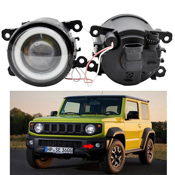 1 par LED-tåkelys Angel Eye kjørelys for Jimny 2018 2019 2020 Jb43 Jimny 1998-2017