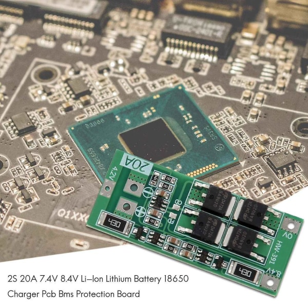 2s 20a 8.4v Li-ion Litiumbatteri 18650 Lader Pcb Bms Beskyttelseskort
