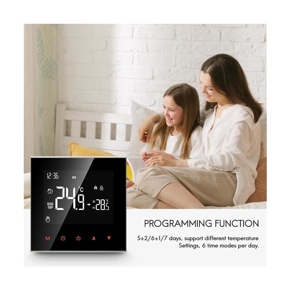 Wifi Smart Termostat Lcd Touch Screen Nwt100-16a Elektrisk oppvarming Intelligent Termostat