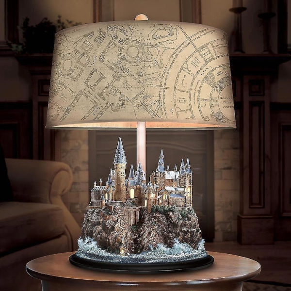 Bradford Exchange Harry Potter Tylypahkan linnan valaiseva veistospöytälamppu
