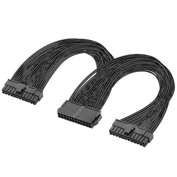 Dual Psu Supply 24-pin Atx Motherboard Splitter Cable,24pin(20+4) For Atx Motherboard Extension Cab