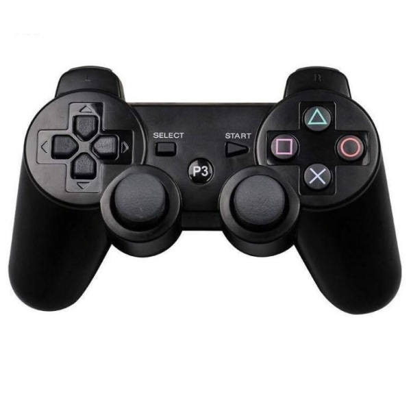 2 langatonta PS3-ohjainta musta