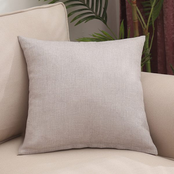 Vandtæt pudebetræk i hør til udendørs brug, sofa dekoration, havepude (ris sølv g Silver rice gray 45*45cm