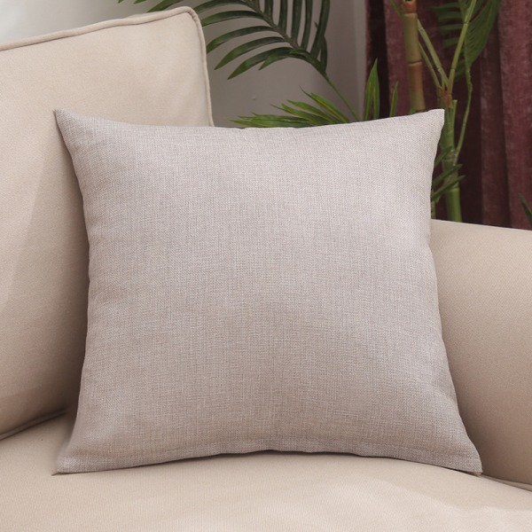 Vanntett lin utendørs pute, sofa dekorasjon, hage pute (ris sølv g Silver rice gray 45*45cm