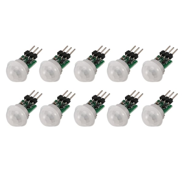 10 kpl Am312 Mini-ihmisanturimoduuli Ir Pyroelectric Infrared Pir -liiketunnistinmoduulit Dc