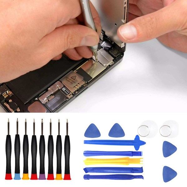 22 Stk/sæt Mobiltelefon Reparationsværktøjssæt Smartphone Screen Case Åbning