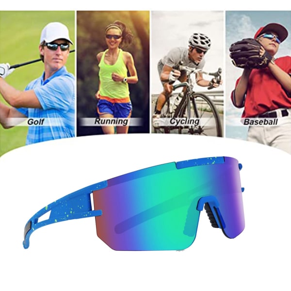 Cykelpolariserade sportsolglasögon för män kvinnor,UV400 Anti-UV solglasögon,löpning,golf,fiske