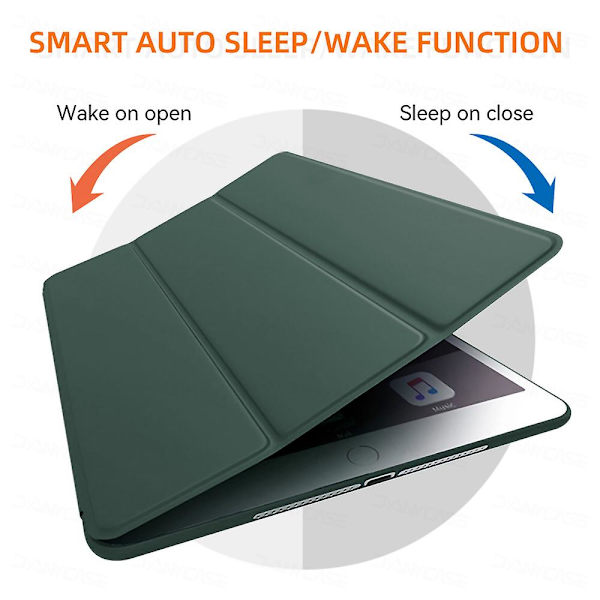 Til iPad 6. generation/ iPad 5. generation 9,7 tommer iPad Air 1 2 etui til iPad Pro 9,7 2016 2017 2018 iPad Air 5 Air 4 2022 10. 10,9 2020 2022 Pro 11 Gray