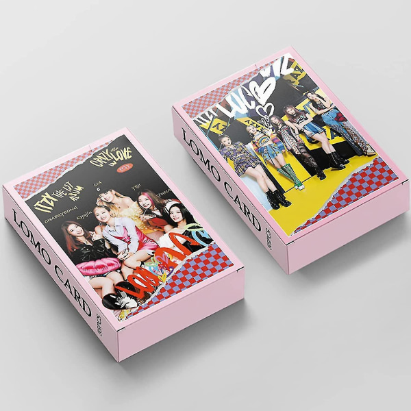 Itzy Lomo Cards 55 st Itzy Crazy In Love Nytt Album Fotocard Itzy Foto Cards Merchandise Av Postkort