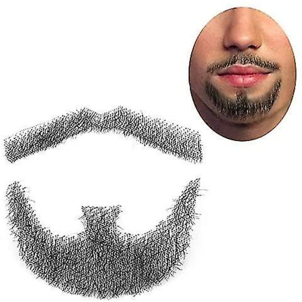 Hiusviikset, käsintehty miesten parta asuun ja ha