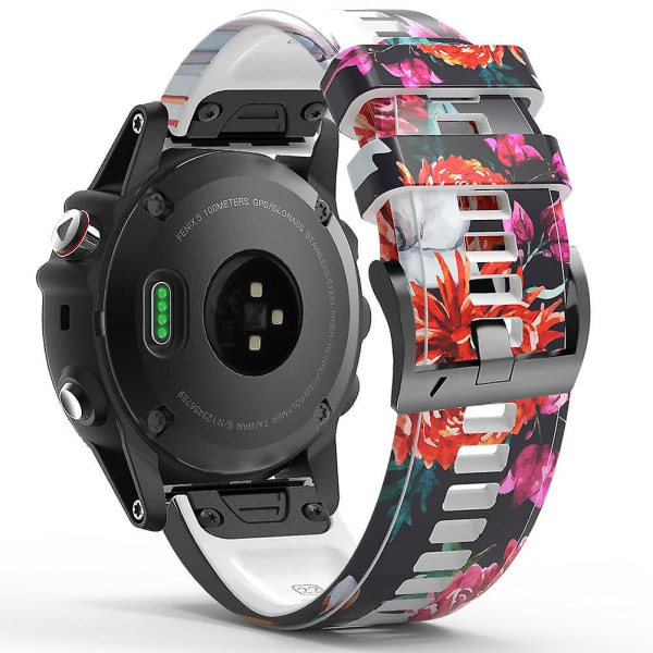 För Garmin Forerunner 965/955/945/935 watch med printed mönster, utbytesrem Style I