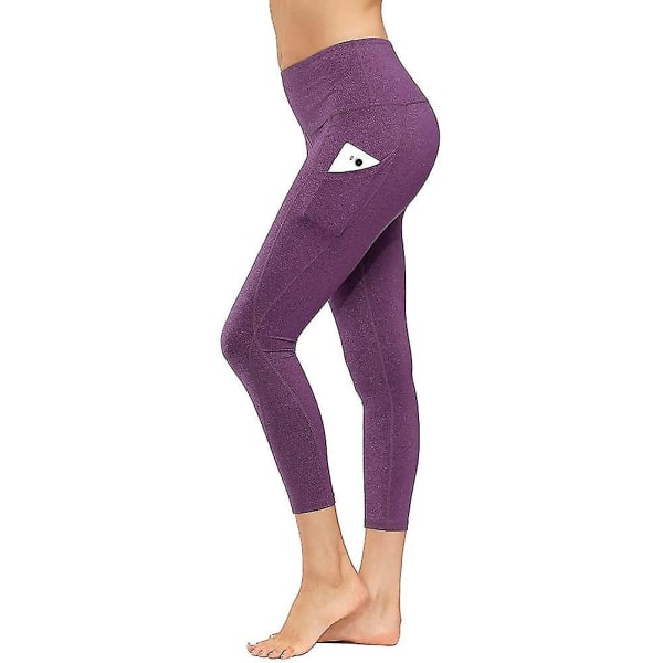 Sportsbukser for kvinner, Sports Leggings Uigennemsiktige Treningsbukser Tights Yogabukser