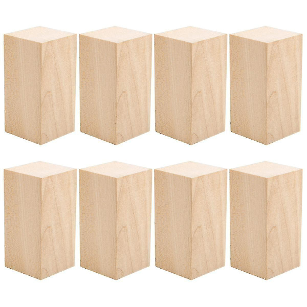 Basswood Carving Blocks 4 X 2 X 2 Inch, Whittling Wood Carving Blocks Kit Adults Beginners Or Exper