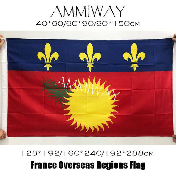 Uofficiel Fransk Caribien Guadeloupe Flag & Banner Fransk Tilpasset Trykt Flag Banner Dekoration