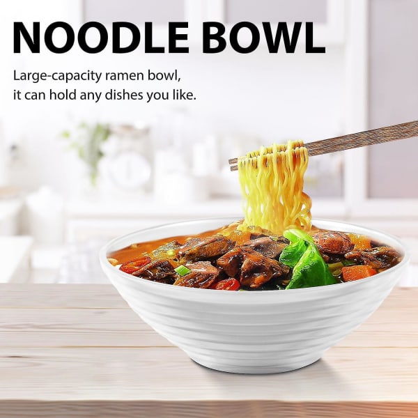 2-delad dubbelskiktad ramen-nudelsoppa skål 304 mindre stålskål för Pho pastasallader (9,5 tum)