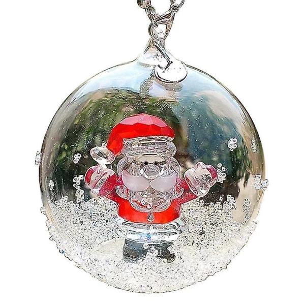 Christmas Ball Ornament Gift Ball Car Pendant Crystal Pendant Decorations Pendant With Chain