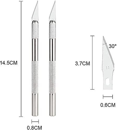 Scalpel Dhrs Precision Work Cutter 2 Avec 42 Lames Pour Couper