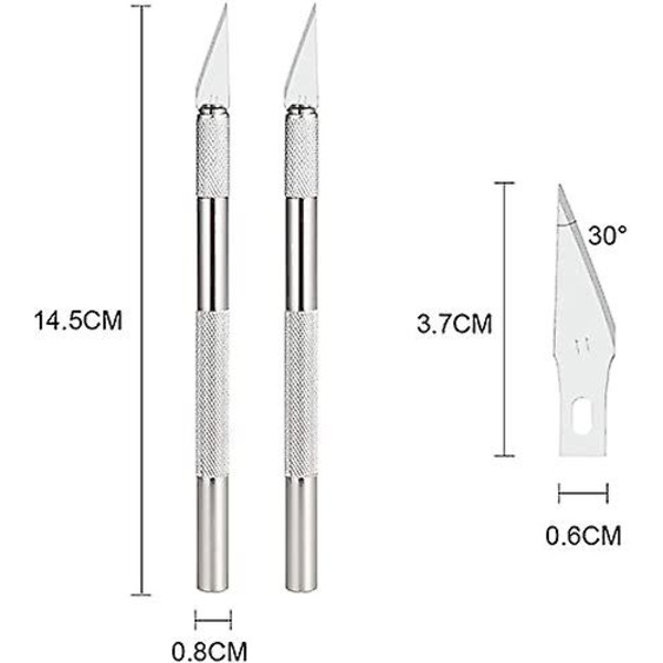 Scalpel Dhrs Precision Work Cutter 2 Med 42 Blad För Skärning