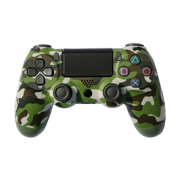 2 stk. PS4 DoubleShock trådløs til Play-station 4 camouflage grøn 2 stk. Hvid