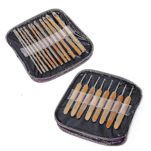 20-pack bambu virknålsset med låda