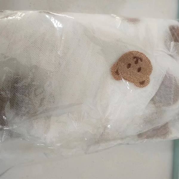 Myggesik Sikkerhedsbøjle Myggenet Broderet Mesh Vogn Insektskjold Net