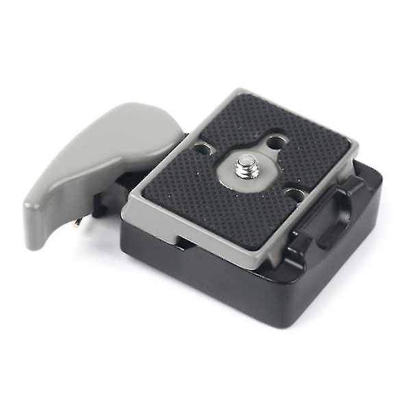323 Hurtigudløserplade 200pl-14 Qr-pladeadapter med hurtigforbindelsesklemmemontering 1/4'' til 3/8'' skrue til Dslr-kamerastativ Gray