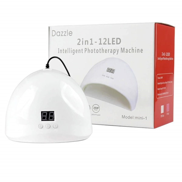 36W Smart manikyrlampe LED/UV-lysterapilampe Automatisk sensing Ingen svart håndspiker lysterapilampe Bakelampe