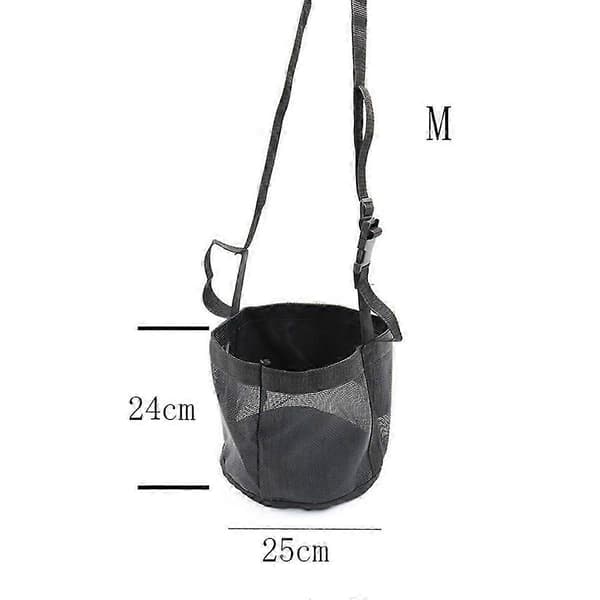 Justerbar Elastisk Høfoderpose til Heste - Udendørs Nakkefoderpose i -24x25cm fg2025031702993