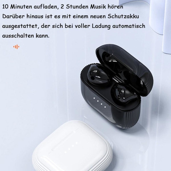 In-ear Bluetooth-hovedtelefoner - Trådløse Bluetooth-øretelefoner med mikrofon, fordybende førsteklasses lyd, fjernbetjente øretelefoner