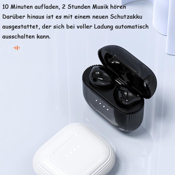 In-ear Bluetooth-hovedtelefoner - Trådløse Bluetooth-øretelefoner med mikrofon, fordybende premiumlyd, fjernbetjening