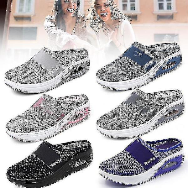 Luftkudde Vandringsskor Andningsbara Casual Mesh Slip On Vandringsskor För Utomhus Inomhus