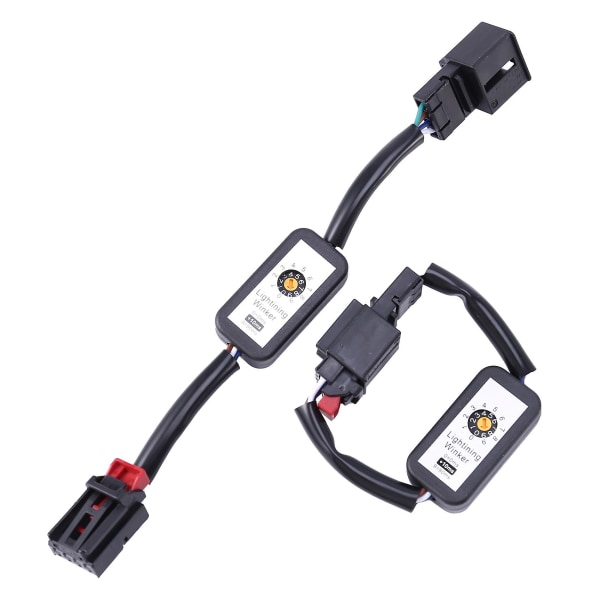 2 stk. Dynamisk Blinklys Indikator LED Baglygte -on Modul Kabel Ledning Til Golf 7 Baglygte
