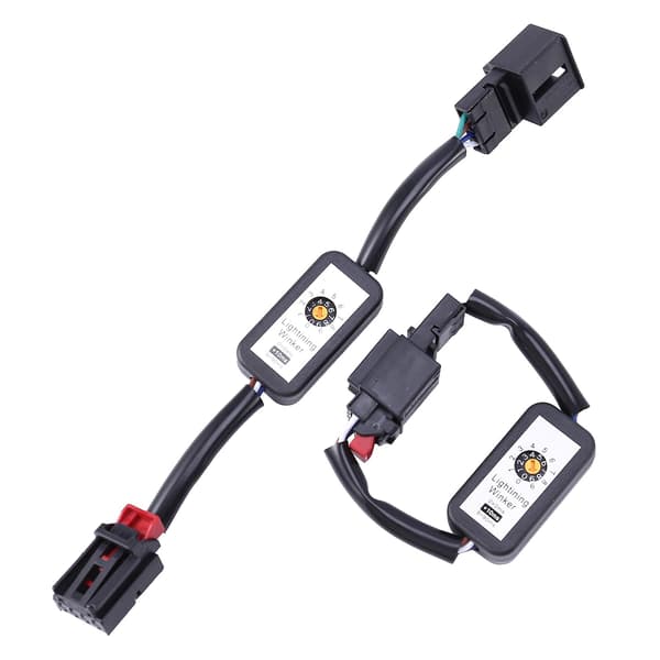 2 stk dynamisk blinklys indikator LED baklys -på modul kabel ledning for Golf 7 baklys