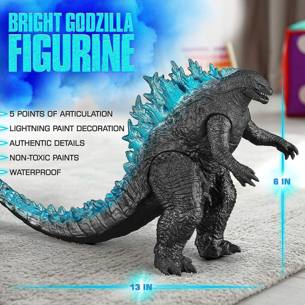 Dhrs 2021 Godzilla Action Figur 12" Head To Tail Action Figur leker for gutter og jenter G