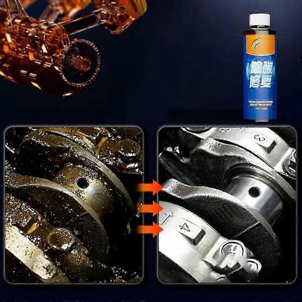 Motor kulstoffjernelsesreparationsmiddel Aneedtools til bil 100ml Anti-slid beskyttelsesmiddel 2pcs