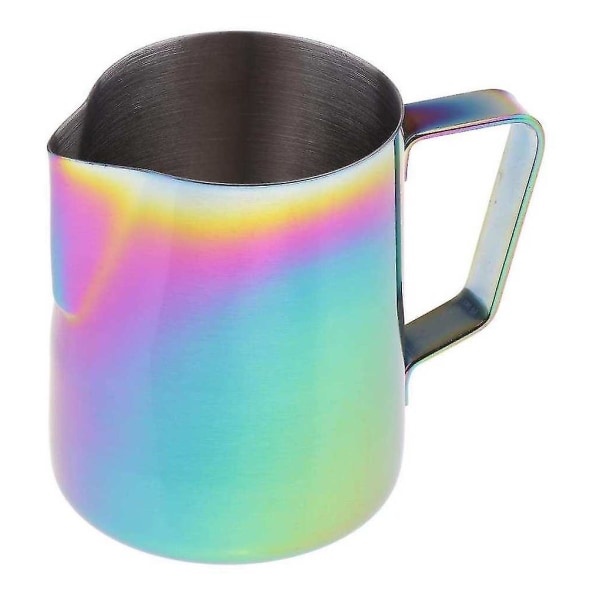 Yaju Multicolored Milk Cappuccino Foam Art Craft Pitcher Cup (1 st)