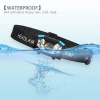 Longziming LED-hodelykt, 5000 lumen LED-arbeidslys, bevegelsessensor hodelykt USB oppladbar vanntett arbeidslys, 5 lysmoduser frontlykter, justerbar
