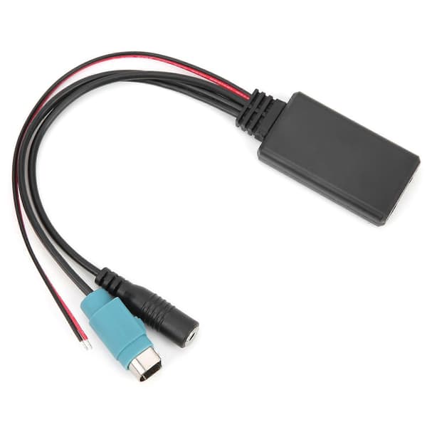 Bluetooth 5.0 AUX Kabeladapter med Mikrofon Passar för Alpine KCE?236B CDA?9852/E CDE?9887/R YEMAA